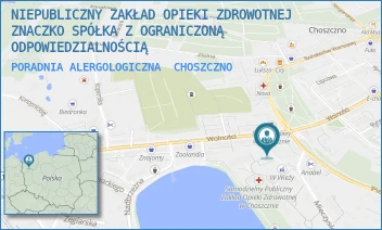 PORADNIA ALERGOLOGICZNA - NIEPUBLICZNY ZAKŁAD OPIEKI ZDROWOTNEJ ZNACZKO SPÓŁKA Z OGRANICZONĄ ODPOWIEDZIALNOŚCIĄ - NIEDZIAŁKOWSKIEGO 2B/4, CHOSZCZNO