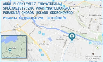 PORADNIA ALERGOLOGICZNA - ANNA FLORKIEWICZ INDYWIDUALNA SPECJALISTYCZNA PRAKTYKA LEKARSKA - PORADNIA CHORÓB UKŁADU ODDECHOWEGO - M. KOPERNIKA 11H/B,  DZIERŻONIÓW