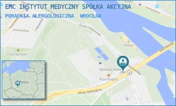 PORADNIA ALERGOLOGICZNA - EMC INSTYTUT MEDYCZNY SPÓŁKA AKCYJNA SZPITAL ŚWIĘTEGO ROCHA W OZIMKU - UL. WEJHEROWSKA 28/4,  WROCŁAW