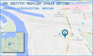 PORADNIA ALERGOLOGICZNA - EMC INSTYTUT MEDYCZNY SPÓŁKA AKCYJNA SZPITAL ŚWIĘTEGO ROCHA W OZIMKU - UL. ŁOWIECKA 24,  WROCŁAW
