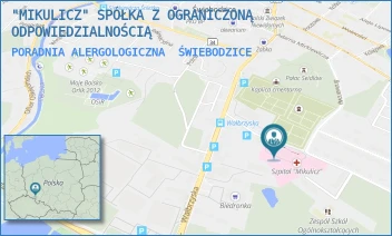 PORADNIA ALERGOLOGICZNA - "MIKULICZ" SPÓŁKA Z OGRANICZONĄ ODPOWIEDZIALNOŚCIĄ - M.SKŁODOWSKIEJ-CURIE 3-7,  ŚWIEBODZICE