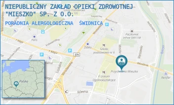 PORADNIA ALERGOLOGICZNA - NIEPUBLICZNY ZAKŁAD OPIEKI ZDROWOTNEJ "MIESZKO" SP. Z O.O. - UL. MIESZKA I 10,  ŚWIDNICA