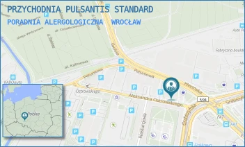 PORADNIA ALERGOLOGICZNA - PRZYCHODNIA PULSANTIS STANDARD - UL. OSTROWSKIEGO 3,  WROCŁAW