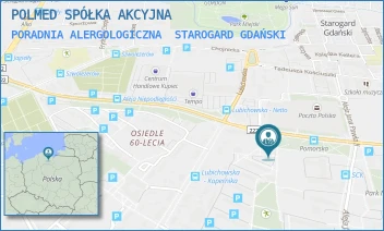 PORADNIA ALERGOLOGICZNA - POLMED SPÓŁKA AKCYJNA - UL. OS. KOPERNIKA 21, STAROGARD GDAŃSKI