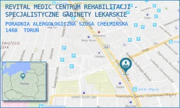 PORADNIA ALERGOLOGICZNA SZOSA CHEŁMIŃSKA 146B - REVITAL MEDIC CENTRUM REHABILITACJI - SPECJALISTYCZNE GABINETY LEKARSKIE - SZOSA CHEŁMIŃSKA 146B,  TORUŃ