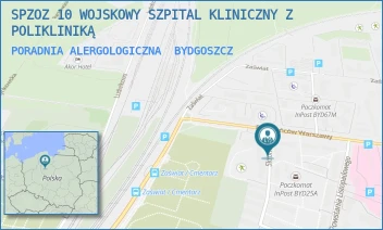 PORADNIA ALERGOLOGICZNA - SPZOZ 10 WOJSKOWY SZPITAL KLINICZNY Z POLIKLINIKĄ - POWSTAŃCÓW WARSZAWY 5,  BYDGOSZCZ