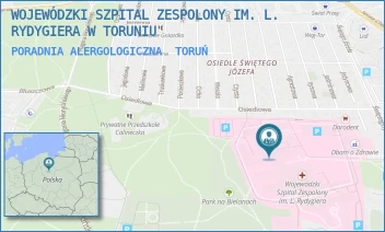 PORADNIA ALERGOLOGICZNA - WOJEWÓDZKI SZPITAL ZESPOLONY IM. L. RYDYGIERA W TORUNIU - ŚW. JÓZEFA 53-59,  TORUŃ