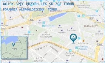 PORADNIA ALERGOLOGICZNA - WOJSK.SPEC.PRZYCH.LEK.SP ZOZ TORUŃ - GEN. JANA HENRYKA DĄBROWSKIEGO 1,  TORUŃ