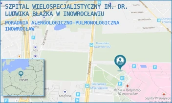 PORADNIA ALERGOLOGICZNO-PULMONOLOGICZNA - SZPITAL WIELOSPECJALISTYCZNY IM. DR. LUDWIKA BŁAŻKA W INOWROCŁAWIU - POZNAŃSKA 97,  INOWROCŁAW
