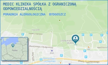 PORADNIA ALERGOLOGICZNA - MEDIC KLINIKA SPÓŁKA Z OGRANICZONĄ ODPOWIEDZIALNOŚCIĄ - MELCHIORA WAŃKOWICZA 1,  BYDGOSZCZ