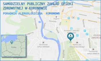 PORADNIA ALERGOLOGICZNA - SAMODZIELNY PUBLICZNY ZAKŁAD OPIEKI ZDROWOTNEJ W KORONOWIE - PADEREWSKIEGO 33,  KORONOWO