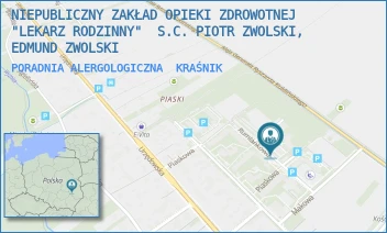 PORADNIA ALERGOLOGICZNA - NIEPUBLICZNY ZAKŁAD OPIEKI ZDROWOTNEJ "LEKARZ RODZINNY"  S.C. PIOTR ZWOLSKI, EDMUND ZWOLSKI - RUMIANKOWA 6,  KRAŚNIK