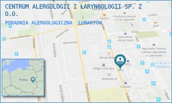 PORADNIA ALERGOLOGICZNA - CENTRUM ALERGOLOGII I LARYNGOLOGII SP. Z O.O. - LUBELSKA 79/XI,  LUBARTÓW