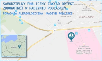PORADNIA ALERGOLOGICZNA - SAMODZIELNY PUBLICZNY ZAKŁAD OPIEKI ZDROWOTNEJ W RADZYNIU PODLASKIM - WISZNICKA 111,  RADZYŃ PODLASKI