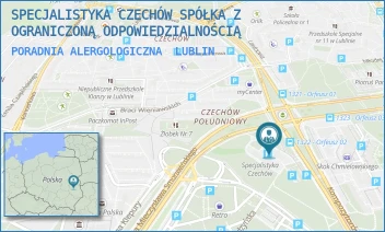 PORADNIA ALERGOLOGICZNA - SPECJALISTYKA CZECHÓW SPÓŁKA Z OGRANICZONĄ ODPOWIEDZIALNOŚCIĄ - KOMPOZYTORÓW POLSKICH 8,  LUBLIN