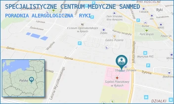 PORADNIA ALERGOLOGICZNA - SPECJALISTYCZNE CENTRUM MEDYCZNE SANMED - ŻYTNIA 16,  RYKI