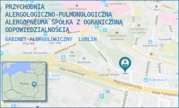 GABINET ALERGOLOGICZNY - PRZYCHODNIA ALERGOLOGICZNO-PULMONOLOGICZNA ALERGOPNEUMA SPÓŁKA Z OGRANICZONĄ ODPOWIEDZIALNOŚCIĄ - PROBOSTWO 5/1,  LUBLIN