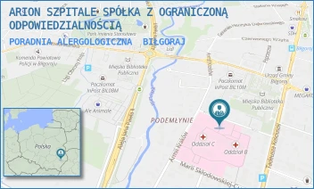 PORADNIA ALERGOLOGICZNA - ARION SZPITALE SPÓŁKA Z OGRANICZONĄ ODPOWIEDZIALNOŚCIĄ W RESTRUKTURYZACJI - POJASKA 5,  BIŁGORAJ