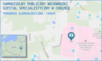 PORADNIA ALERGOLOGICZNA - SAMODZIELNY PUBLICZNY WOJEWÓDZKI SZPITAL SPECJALISTYCZNY W CHEŁMIE - SZPITALNA 53 B,  CHEŁM