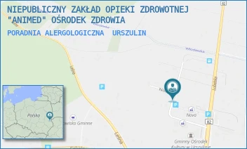 PORADNIA ALERGOLOGICZNA - NIEPUBLICZNY ZAKŁAD OPIEKI ZDROWOTNEJ "ANIMED" OŚRODEK ZDROWIA - NOWA 2,  URSZULIN