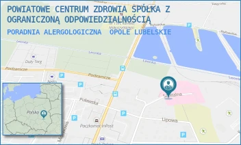 PORADNIA ALERGOLOGICZNA - POWIATOWE CENTRUM ZDROWIA SPÓŁKA Z OGRANICZONĄ ODPOWIEDZIALNOŚCIĄ - SZPITALNA 9,  OPOLE LUBELSKIE