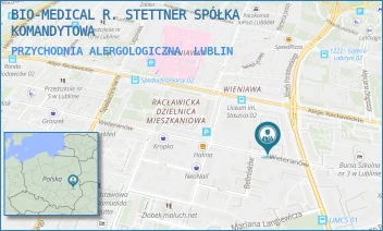 PRZYCHODNIA ALERGOLOGICZNA - BIO-MEDICAL R. STETTNER SPÓŁKA KOMANDYTOWA - WETERANÓW 11,  LUBLIN