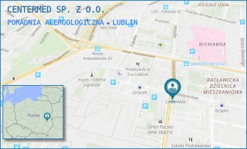 PORADNIA ALERGOLOGICZNA - CENTERMED SP. Z O.O. - WETERANÓW 46,  LUBLIN