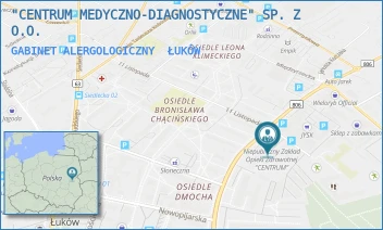 GABINET ALERGOLOGICZNY - "CENTRUM MEDYCZNO-DIAGNOSTYCZNE" SP. Z O.O. - MIĘDZYRZECKA 66,  ŁUKÓW