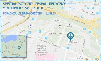 PORADNIA ALERGOLOGICZNA - SPECJALISTYCZNY ZESPÓŁ MEDYCZNY "INTERMED" SP. Z O.O. - GŁOWACKIEGO 35,  LUBLIN