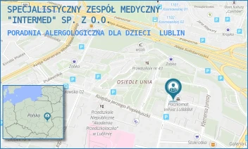 PORADNIA ALERGOLOGICZNA DLA DZIECI - SPECJALISTYCZNY ZESPÓŁ MEDYCZNY "INTERMED" SP. Z O.O. - GŁOWACKIEGO 35,  LUBLIN