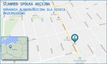 PORADNIA ALERGOLOGICZNA DLA DZIECI - SCANMED SPÓŁKA AKCYJNA - RYNKOWA 63,  PRZEŹMIEROWO