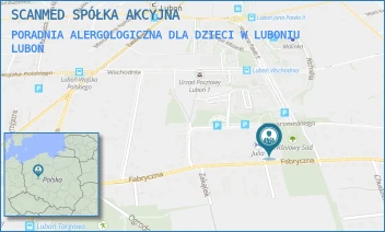 PORADNIA ALERGOLOGICZNA DLA DZIECI W LUBONIU - SCANMED SPÓŁKA AKCYJNA - ŻEROMSKIEGO 1,  LUBOŃ
