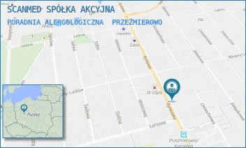 PORADNIA ALERGOLOGICZNA - SCANMED SPÓŁKA AKCYJNA - RYNKOWA 63,  PRZEŹMIEROWO