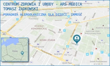 PORADNIA ALERGOLOGICZNA DLA DZIECI - CENTRUM ZDROWIA I URODY - ARS MEDICA TOMASZ ŻĄDKOWSKI - SPADEK 41,  ZAMOŚĆ