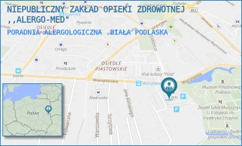 PORADNIA ALERGOLOGICZNA - NIEPUBLICZNY ZAKŁAD OPIEKI ZDROWOTNEJ ,,ALERGO-MED" - WARSZAWSKA 14,  BIAŁA PODLASKA