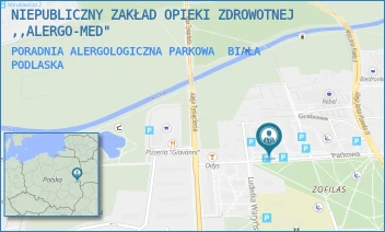 PORADNIA ALERGOLOGICZNA PARKOWA - NIEPUBLICZNY ZAKŁAD OPIEKI ZDROWOTNEJ ,,ALERGO-MED" - PARKOWA 11,  BIAŁA PODLASKA