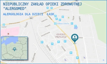 ALERGOLOGIA DLA DZIECI - NIEPUBLICZNY ZAKŁAD OPIEKI ZDROWOTNEJ "ALERGOMED" - UL. LESZCZYNOWA 2,  ŁASK