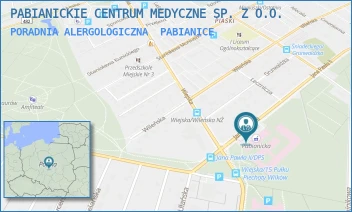 PORADNIA ALERGOLOGICZNA - PABIANICKIE CENTRUM MEDYCZNE SP. Z O.O. - UL. JANA PAWŁA II 68,  PABIANICE