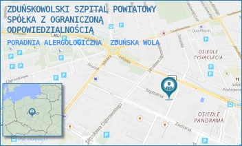 PORADNIA ALERGOLOGICZNA - ZDUŃSKOWOLSKI SZPITAL POWIATOWY SPÓŁKA Z OGRANICZONĄ ODPOWIEDZIALNOŚCIĄ - UL. KRÓLEWSKA 29,  ZDUŃSKA WOLA
