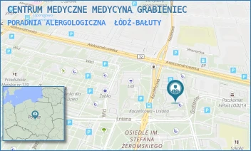 PORADNIA ALERGOLOGICZNA - CENTRUM MEDYCZNE MEDYCYNA GRABIENIEC - UL. GRABIENIEC 13,  ŁÓDŹ-BAŁUTY