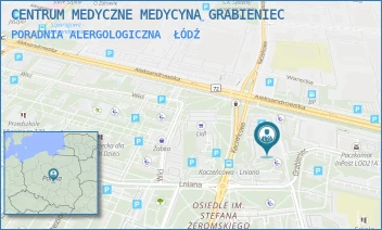 PORADNIA ALERGOLOGICZNA - CENTRUM MEDYCZNE MEDYCYNA GRABIENIEC - UL. GRABIENIEC 13,  ŁÓDŹ