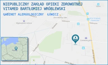 GABINET ALERGOLOGICZNY - NIEPUBLICZNY ZAKŁAD OPIEKI ZDROWOTNEJ VITAMED BARTŁOMIEJ WRÓBLEWSKI - UL. ARMII KRAJOWEJ 51,  ŁOWICZ