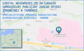 SPECJALISTYCZNA PORADNIA KONSULTACYJNA ALERGOLOGICZNA DZIECIĘCA - SZPITAL WOJEWÓDZKI IM.ŚW.ŁUKASZA SAMODZIELNY PUBLICZNY ZAKŁAD OPIEKI ZDROWOTNEJ W TARNOWIE - UL. LWOWSKA 178A,  TARNÓW