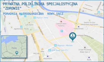 PORADNIA ALERGOLOGICZNA - PRYWATNA POLIKLINIKA SPECJALISTYCZNA "ZDROWIE" - UL. ŚNIADECKICH 4,  NOWY SĄCZ