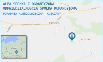 PORADNIA ALERGOLOGICZNA - ALFA SPÓŁKA Z OGRANICZONA ODPWIEDZIALNOSCIA SPÓŁKA KOMANDYTOWA - KLĘCZANY 182,  KLĘCZANY