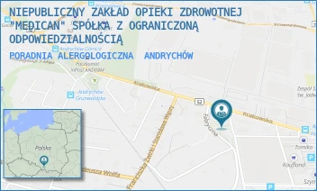 PORADNIA ALERGOLOGICZNA - NIEPUBLICZNY ZAKŁAD OPIEKI ZDROWOTNEJ "MEDICAN" SPÓŁKA Z OGRANICZONĄ ODPOWIEDZIALNOŚCIĄ - UL. KRAKOWSKA 91,  ANDRYCHÓW