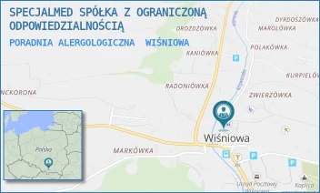 PORADNIA ALERGOLOGICZNA - SPECJALMED SPÓŁKA Z OGRANICZONĄ ODPOWIEDZIALNOŚCIĄ - UL. WIŚNIOWA 317/4,  WIŚNIOWA