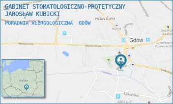PORADNIA ALERGOLOGICZNA - GABINET STOMATOLOGICZNO-PROTETYCZNY JAROSŁAW KUBICKI - UL. MŁYŃSKA 31,  GDÓW