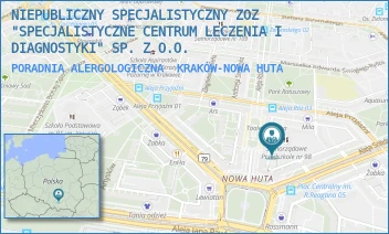 PORADNIA ALERGOLOGICZNA - NIEPUBLICZNY SPECJALISTYCZNY ZOZ "SPECJALISTYCZNE CENTRUM LECZENIA I DIAGNOSTYKI" SP. Z O.O. - UL. OS. CENTRUM B 11,  KRAKÓW-NOWA HUTA