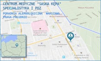 PORADNIA ALERGOLOGICZNA - DORADZTWO I ZARZĄDZANIE W OPIECE ZDROWOTNEJ A.K. SP. Z.O.O - MIĘDZYNARODOWA 56,  WARSZAWA PRAGA-POŁUDNIE